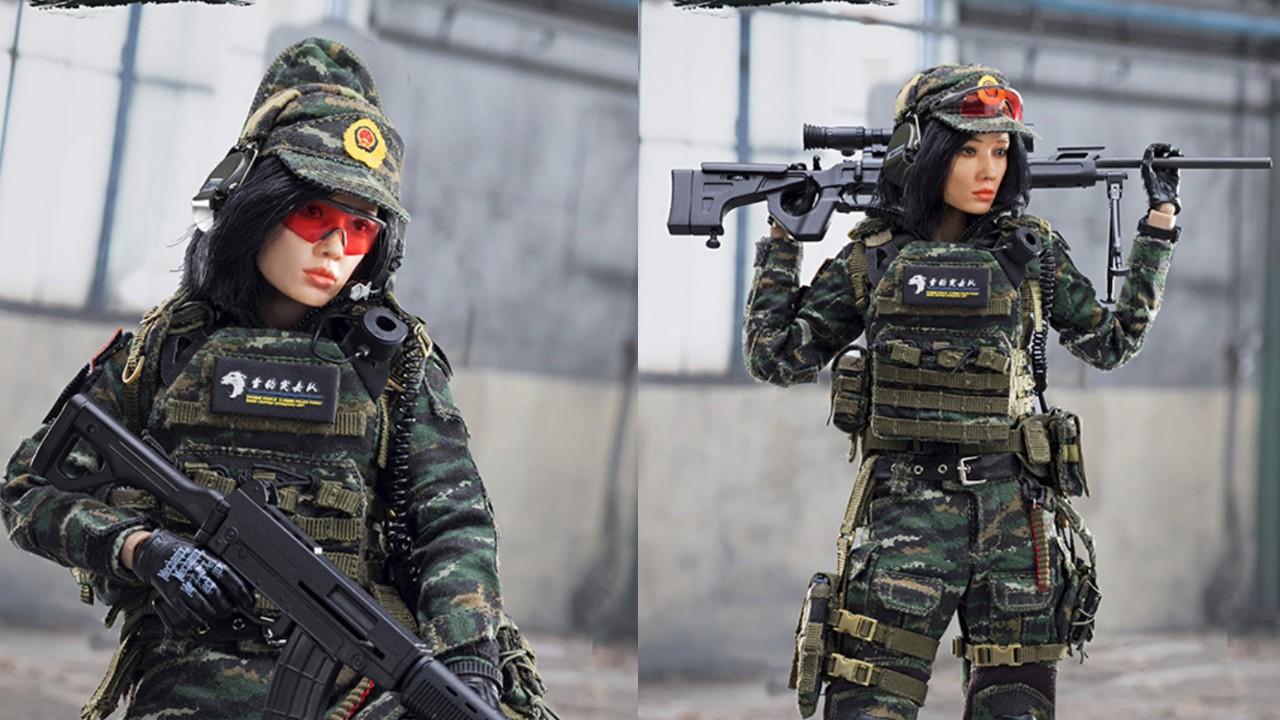 开封兵人:flagset 73021 中国武警部队 雪豹突击队 女狙击手