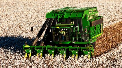 01:27巨车机械德国超大型棉花收割机,1小时能摘10亩,而且还很干净!