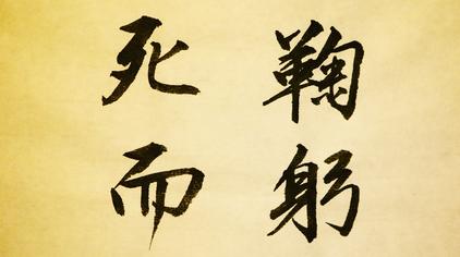 00:58长短故事爱书法行书书法欣赏:鞠躬尽瘁,死而后已!