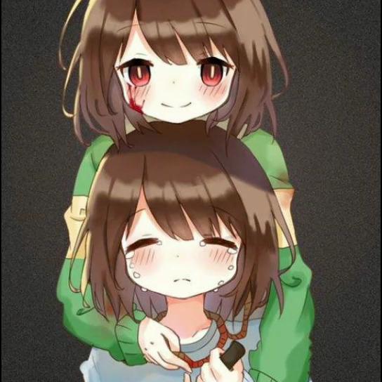 那些好看的frisk和chara图片 西瓜视频