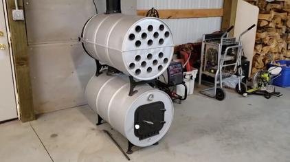 用油桶做农家柴火炉子 - 西瓜视频